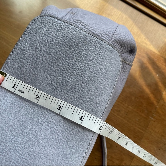 The Sak Pebble Leather Shoulder Bag with Gold Tone Stud Accents in Lavender - Picture 15 of 15